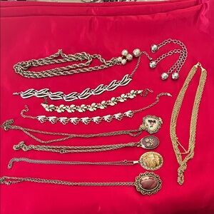Elegant Vintage Gold and Silver Women's Jewelry Set